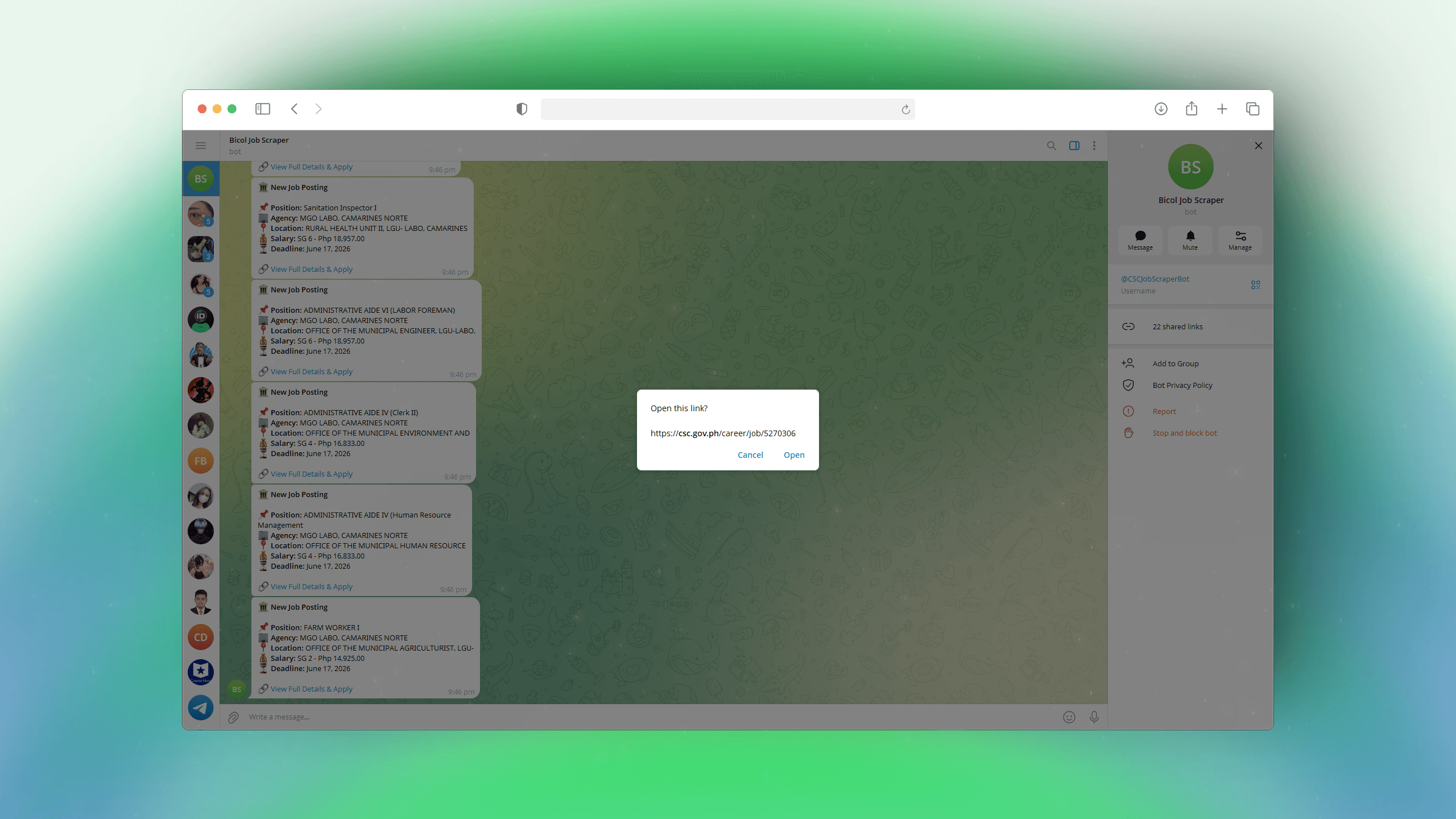 CSC BICOL JOB SCRAPER & API AUTOMATION screenshot 2